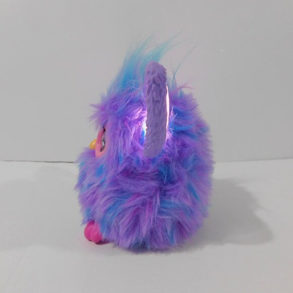 2023 Furby Purple Plush Tie Dye Interactive Voice activated Toy Glowing Ears - Picture 7 of 7